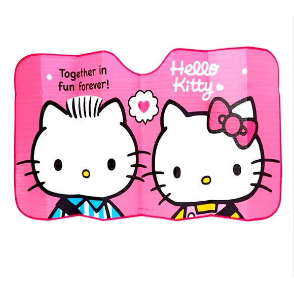 Sanrio License Car Sunshade Hello Kitty and Dear Daniel (Jumbo Shade) - Picture 1 of 6